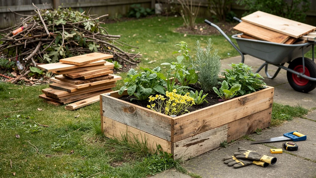 Cru pouvoir tout réemployer, un bois traité m'a gâché un carré potager